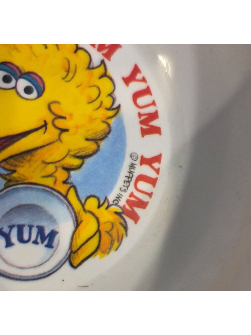 Sesame Street Muppets Child Plate Bowl Set Yummy My Tummy Yum Vintage Peter Pan - Picture 4 of 8